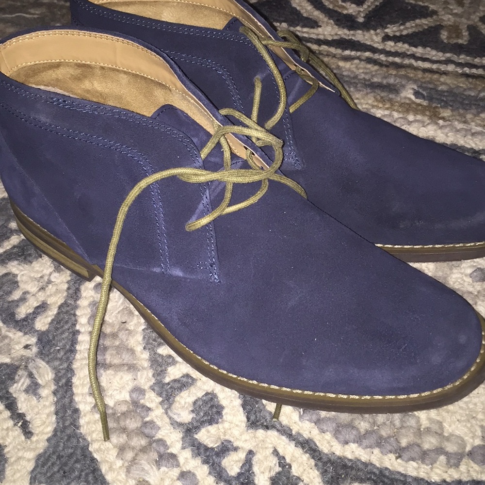 Navy Blue Calvin Klein Chukka Boots 9.5 Mens